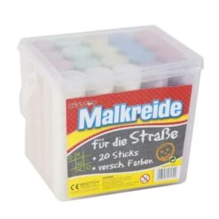 Straßenmalkreide - 20 Sticks - Bunt