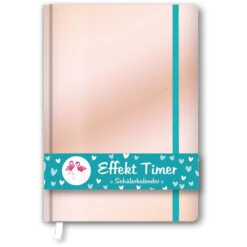 Roth Schülerkalender - Effekt Timer - DIN A6 - Rosé-metallic