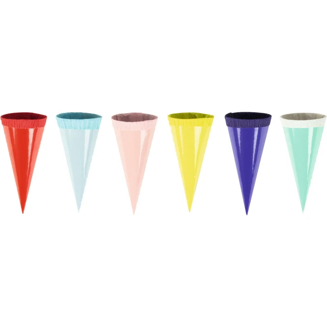 Dekotüten Bunt - 12 Cm - 6 Stück 2 Dekotüten Bunt - 12 Cm - 6 Stück – Bild 2