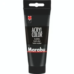 Marabu - Acryl Farbe - Schwarz - 1 Tube á 100 Ml