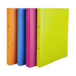 Ringbuch A4 - Carbon Design - Blau